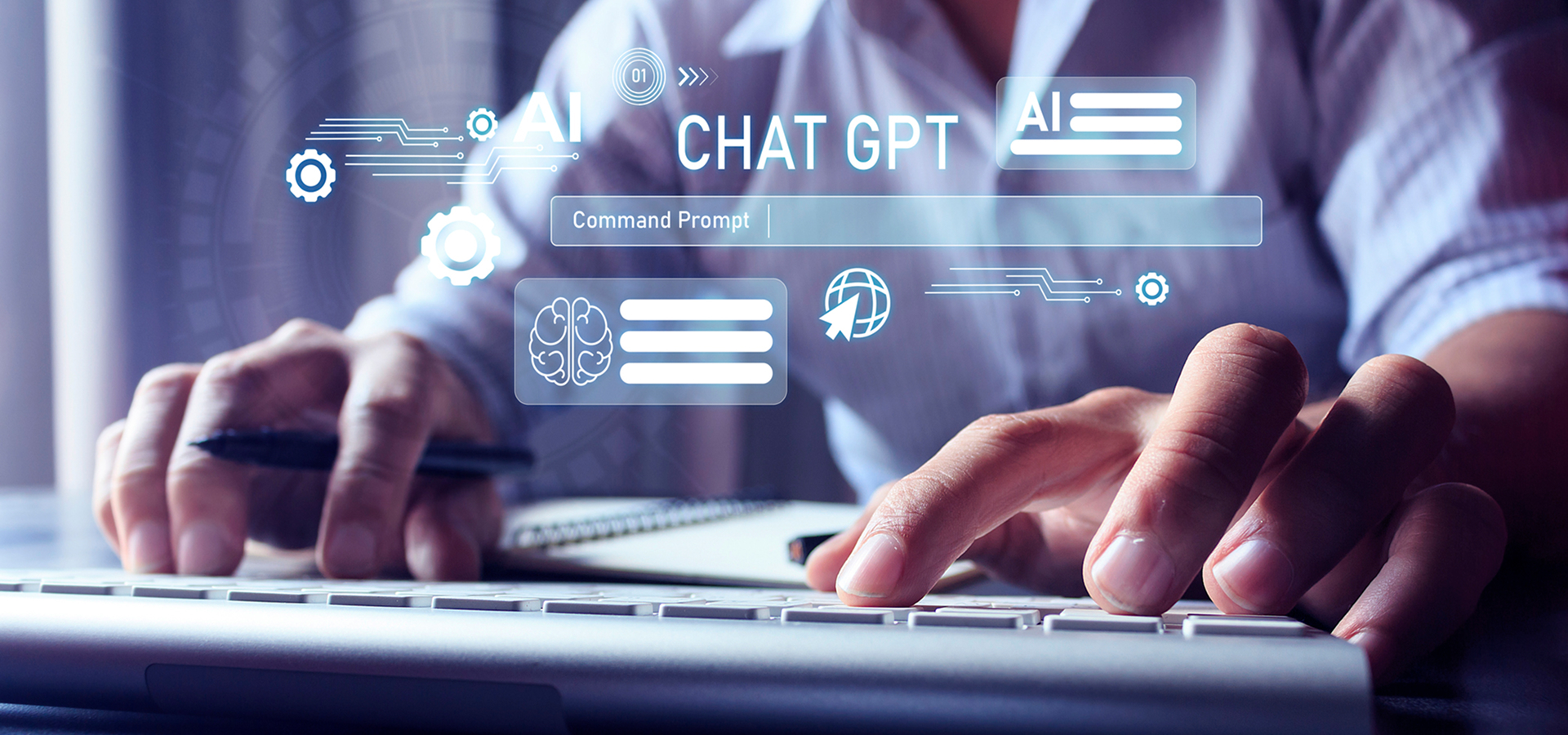 Mobile phone with a transparent chatbot overlay.